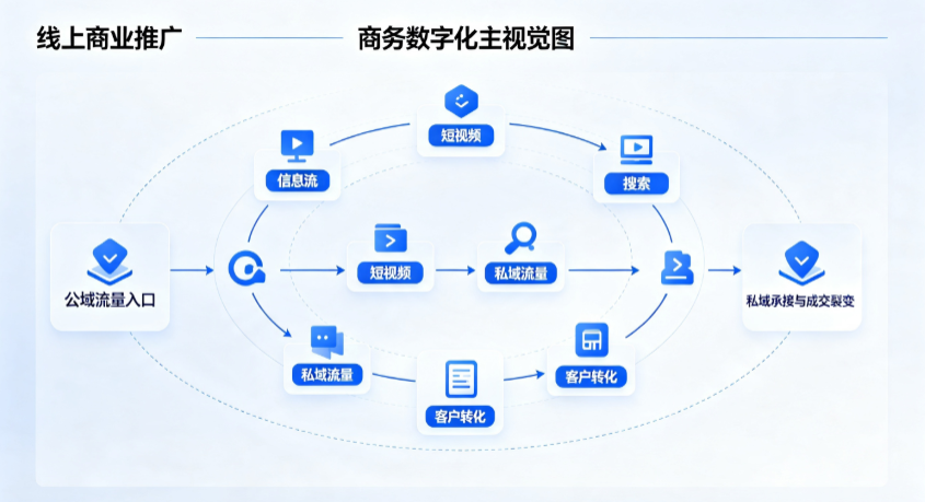 友好区线上商业推广怎么做？全域流量闭环搭建与低成本转化实战指南